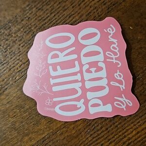 Quiero Puedo y lo Hare sticker